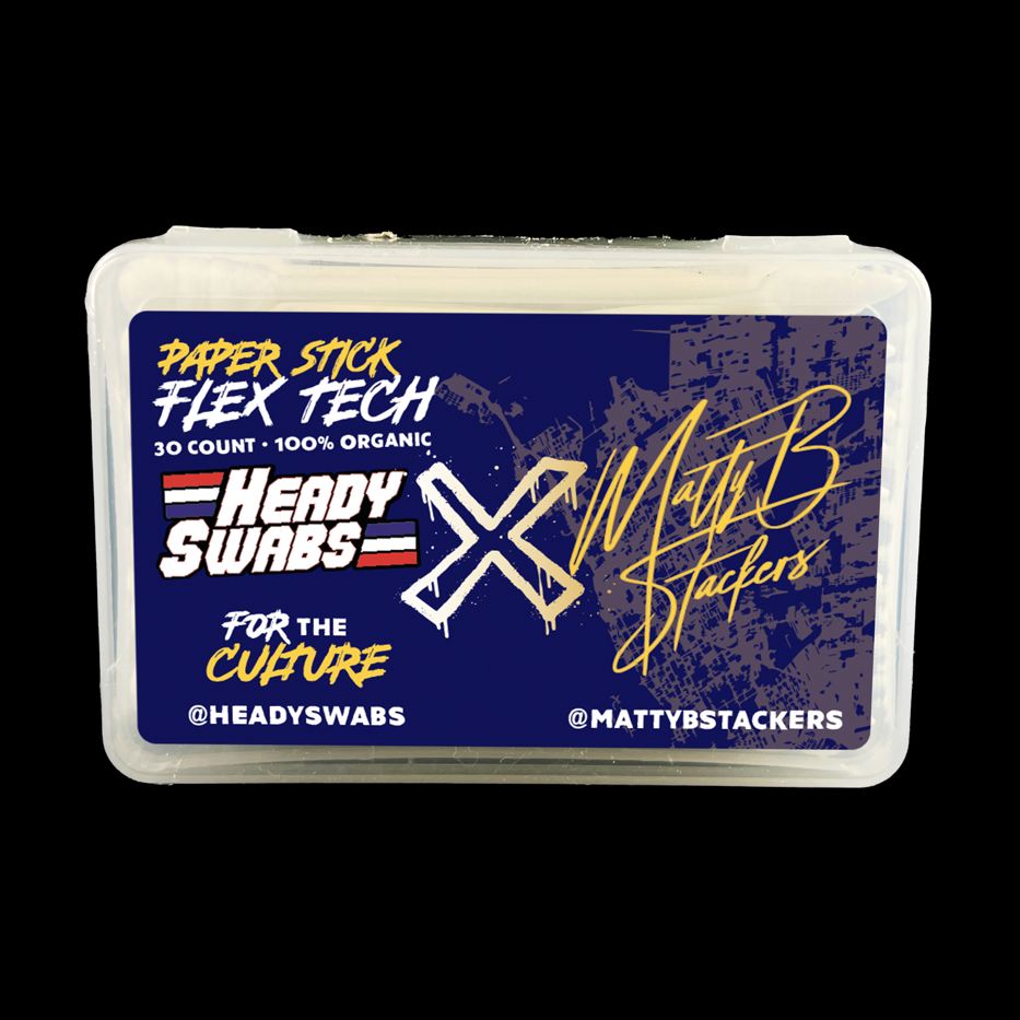 Matty B Stackers - Heady Swabs Paper Stick Flex Tech - 30 count