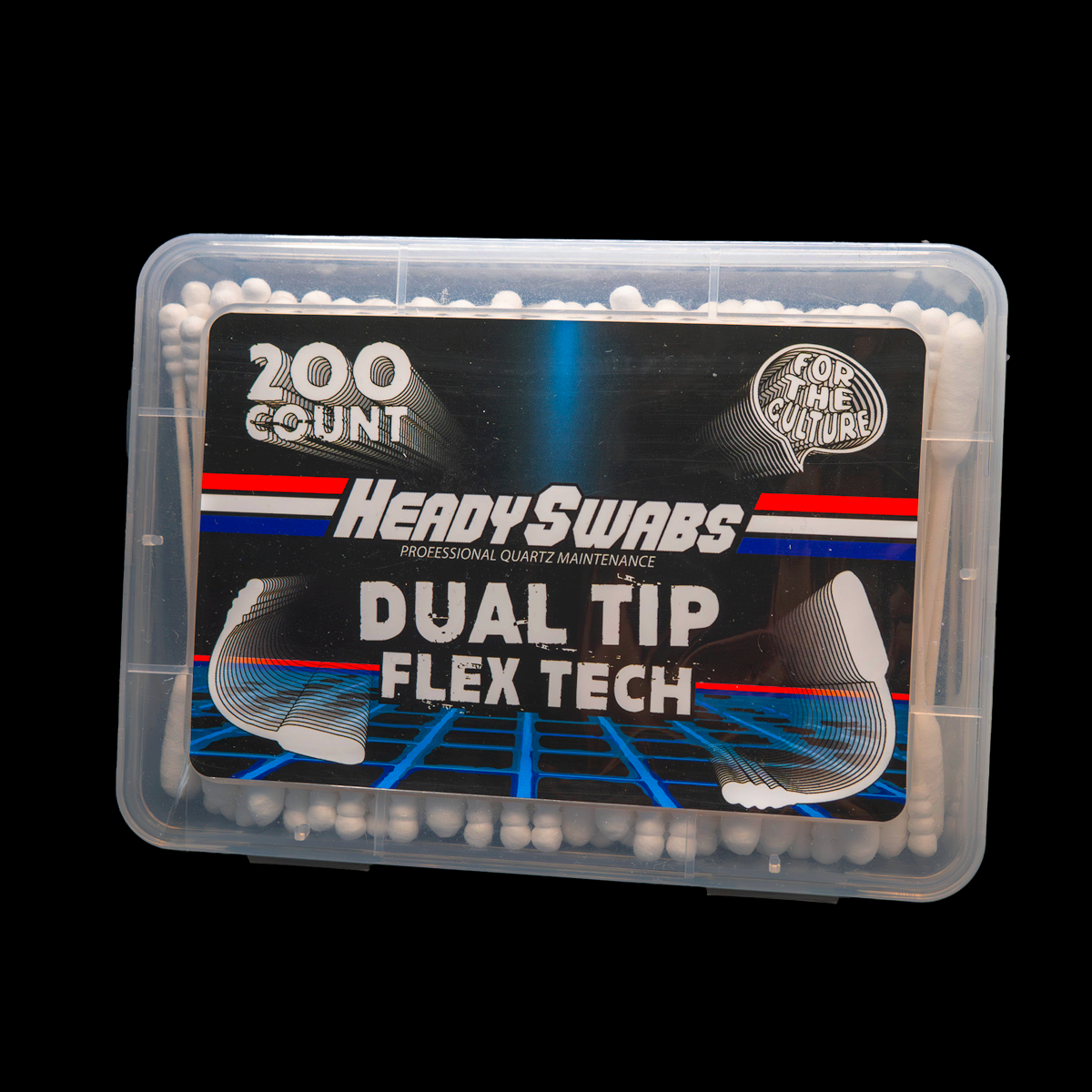 Heady Swabs Dual-Tip Flex Tech – 200 Count