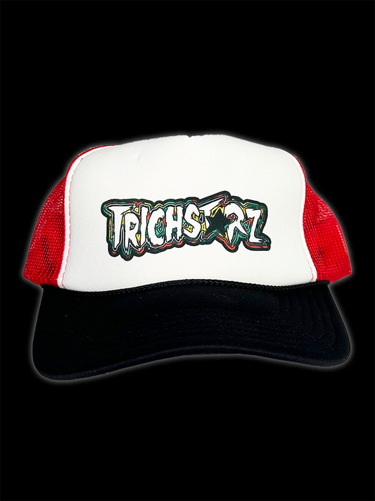Trichstarz Hat - Red & White